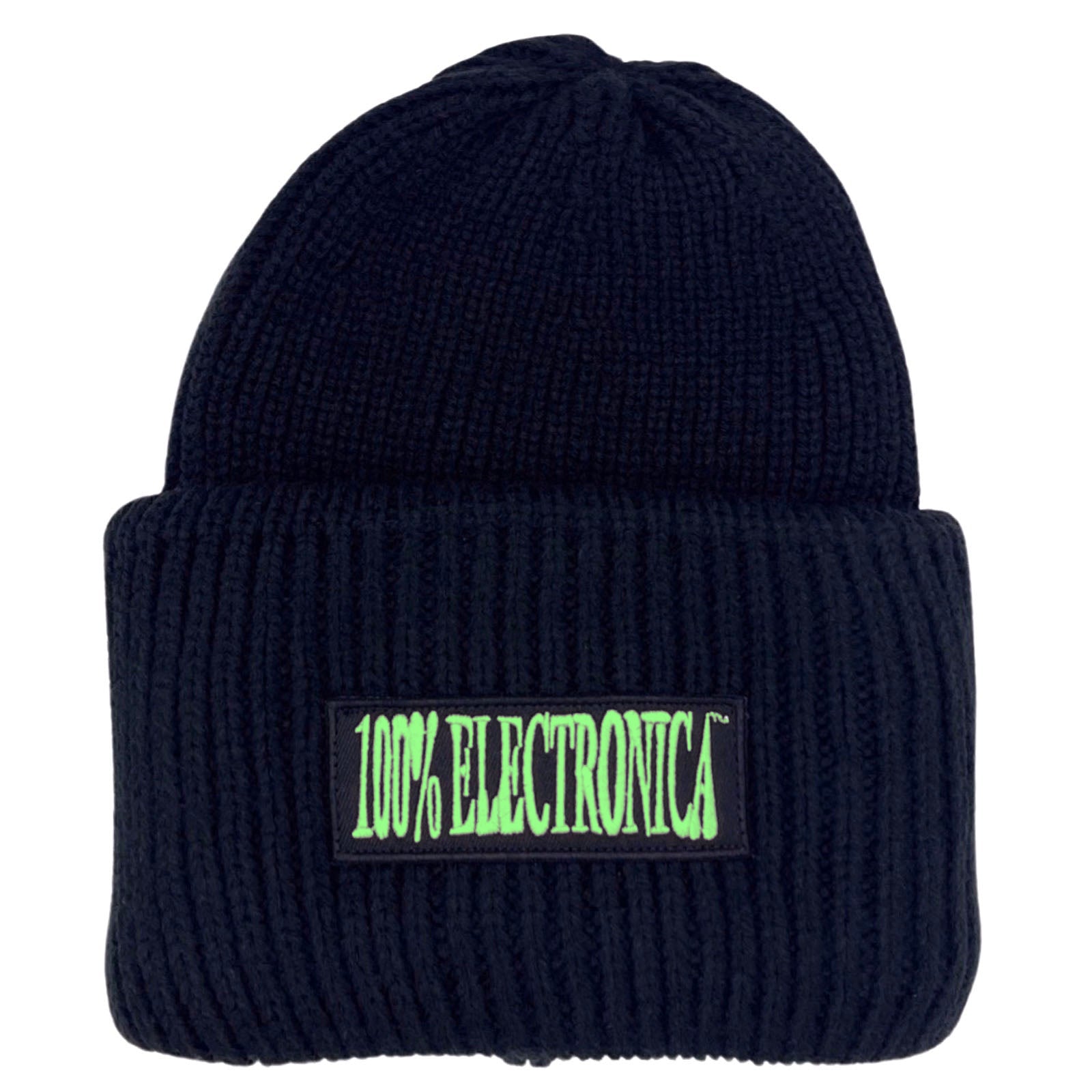 Logo BIG Beanie (Black & Green)