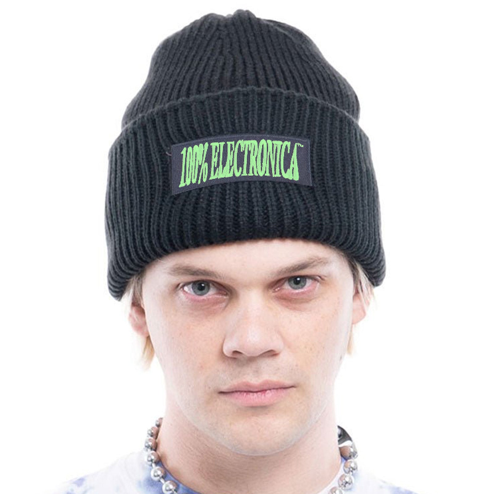 Logo BIG Beanie (Black & Green)