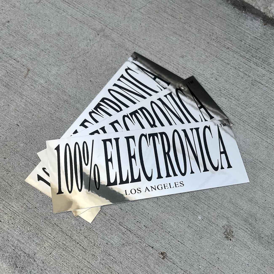 100% Electronica - Logo Stickers