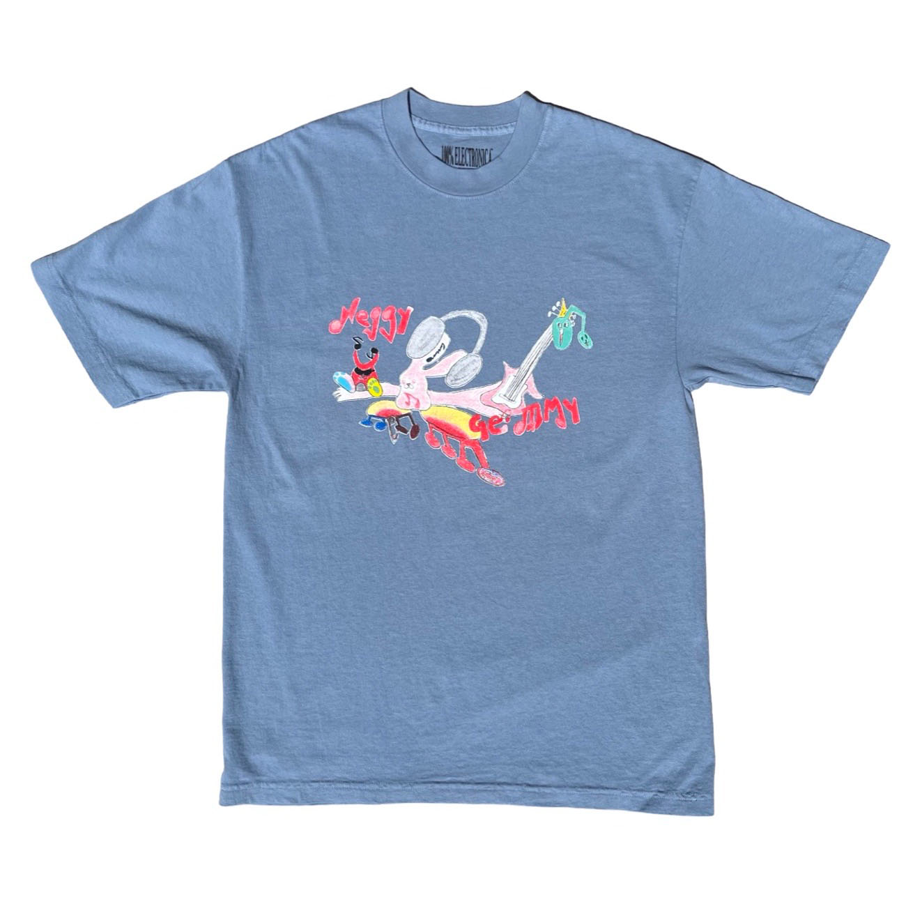 uou___cute x Neggy Gemmy Collab T-Shirt (Blue)